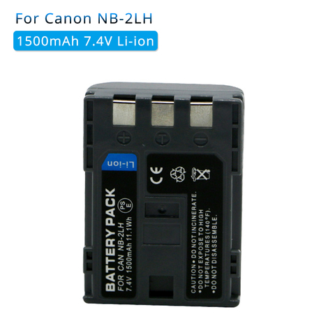 1 piezas 1500 mAh NB-2L NB 2L NB2L NB-2LH NB 2LH NB2LH de batería de la cámara Digital Canon Rebel XT XTi 350D 400D G9 G7 S80 S70 S30 ► Foto 1/5