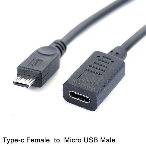 USB tipo-c conector hembra a Micro USB macho OTG conector con adaptador de Cable Dropshipping. Exclusivo. ► Foto 1/6