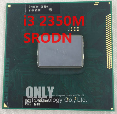 Núcleo Original i3-2350M procesador (3M Cache 2,3 Ghz i3 2350M SR0DN ) PGA988 TDP 35W portátil CPU Compatible HM65 HM67 QM67 ► Foto 1/2