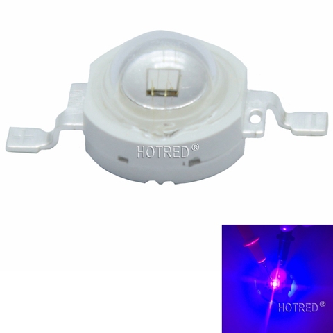 10 Uds Chip llevado de alta potencia 3W COB LED emisor UV 3W 365nm 370nm 375nm 380nm 385nm 390nm 395nm 400nm 405nm 410nm 425nm ultravioleta ► Foto 1/6