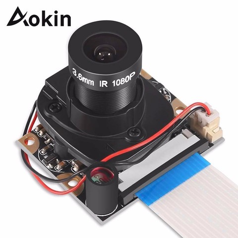 Aokin para Raspberry Pi 3 Modelo B, modelo B + módulo de cámara automático con Ir-cut de la cámara de visión nocturna 5mp 1080p Hd, cámara para Raspberry Pi ► Foto 1/6