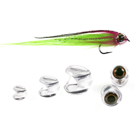 Bimoo unids 10 piezas Fly ating Fish Skull Head para serpentina moscas con ojos Fly pesca cebo Material para hacer señuelos ► Foto 1/6