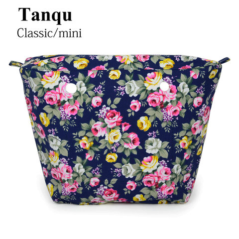 TANQU-Bolsillo interior de lona impermeable para Mini bolsa, bolsillo con cremallera, colorido, clásico ► Foto 1/6