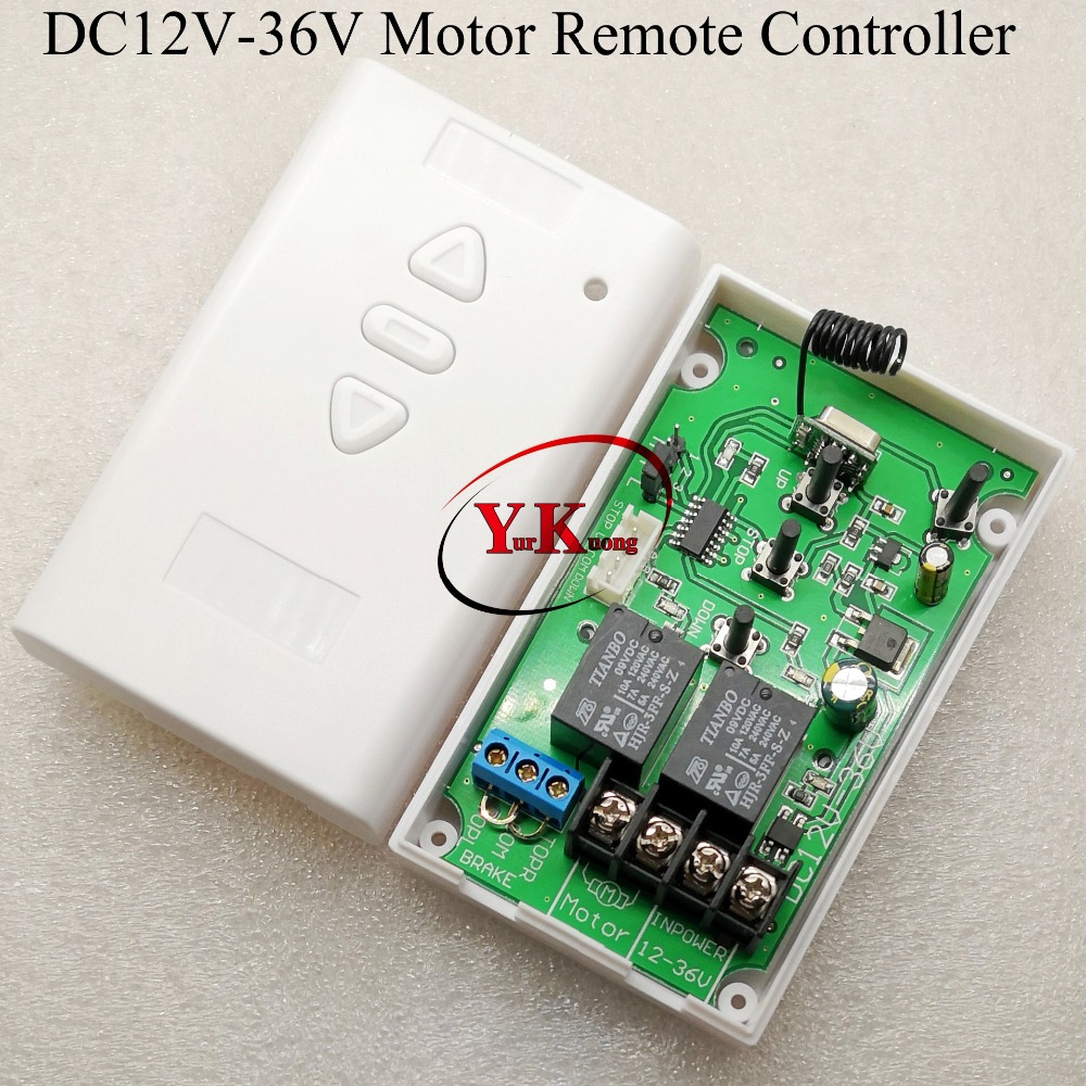 Controlador de motor 12V/24V Actuador Lineal control remoto inalámbrico inversa hacia adelante 