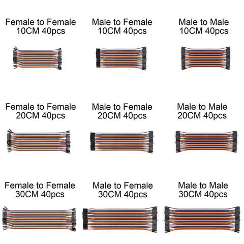 Dupont Line 10/20/30 cm macho a macho, macho a hembra, hembra a hembra Cable puente Dupont Cable para Arduino ► Foto 1/5