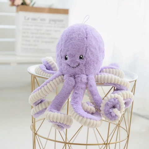 Colgante de pulpo de simulación encantador, juguete de peluche, ciervo suave, accesorios para el hogar, lindos animales, muñecos de regalo para niños ► Foto 1/6