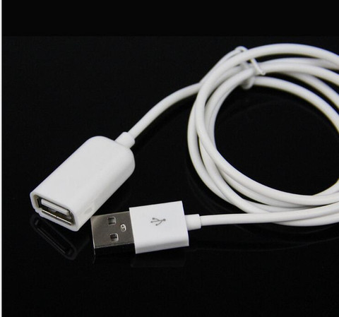 1 piezas USB 2,0 macho a hembra de datos de extensión de 50 cm 1 M extensor de carga Cable para iPhone 4 5 6 Plus para Samsung S6 Note4 ► Foto 1/6