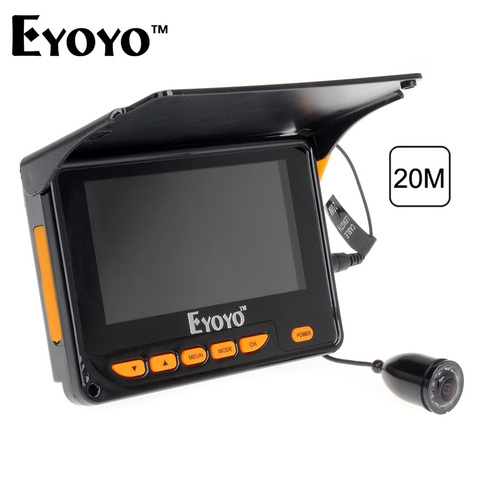 Eyoyo F05 20 M HD 1000TVL bajo el agua pesca en el hielo de la cámara de vídeo buscador de peces 4,3 
