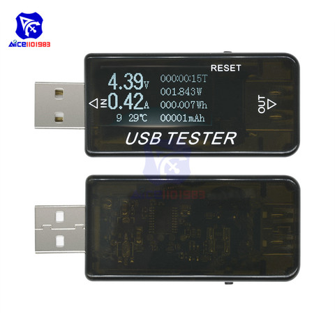 8-en-1 QC2.0 QC3.0 4-30V eléctrico alimentación USB capacidad probador de voltaje actual del medidor Monitor voltímetro amperímetro ► Foto 1/6