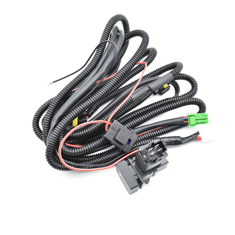 Arnés de cables + interruptor para lámpara antiniebla H11, para Suzuki SX4 Grand Vitara 2 ALTO 5 SWIFT 3 JIMNY FJ IGNIS 2 ► Foto 1/5