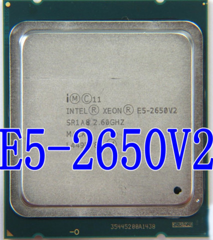 Procesador Intel Xeon E5-2650 V2 E5 2650 V2 CPU 2,6 GHZ LGA 2011 SR1A8 Octa Core, procesador de escritorio e5 2650V2, puede funcionar ► Foto 1/1