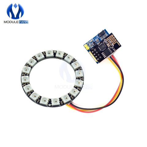 Controlador LED RGB para Arduino IDE WS2812 WS2812B 5050 16 Bits, módulo de luz para Navidad, ESP8266 ESP01 ESP-01 ► Foto 1/6