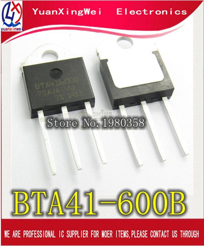 5 unids/lote BTA41-600B BTA41600B BTA41 BTA41-600B Triacs 40 Amp 600 voltios TO-3P nuevo original ► Foto 1/1
