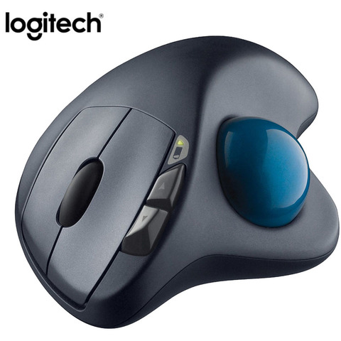 100% ratón inalámbrico de Trackball Logitech M570 2,4 Ghz Original ergonómico Vertical profesional dibujo láser ratones para Win10/8/7 ► Foto 1/6