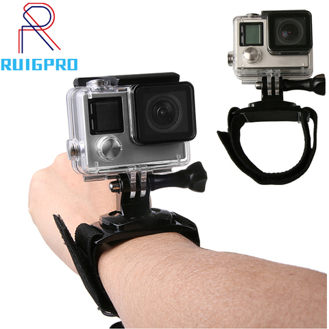 Guigpro-Correa de mano para GoPro Hero 8, 7, 5, 6, 4, Sesión, Xiaomi Yi, 4K Lite, SJ4000, H9, accesorio para cinturón de brazo, rotación de 360 grados ► Foto 1/4