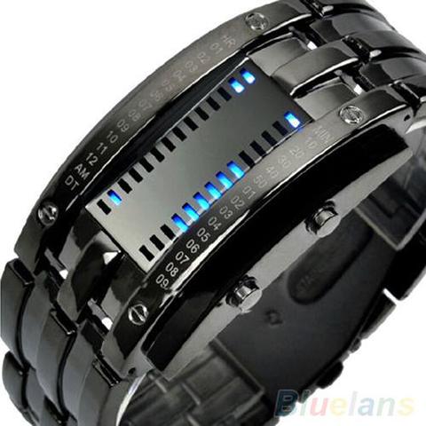 2022 Popular marca de lujo para hombres/mujeres \'s Aleación de lujo banda fecha Digital LED pulsera deporte reloj para pareja Relojes ► Foto 1/6