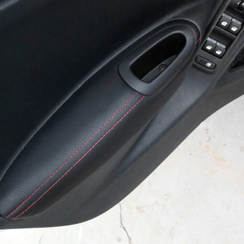 Para Peugeot 301, 2014, 2015, 2016, 2017, 2022 Panel de manija de puerta Reposabrazos de microfibra de cubierta de cuero ► Foto 1/1