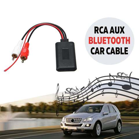 Universal para coche inalámbrico bluetooth adaptador de conexión estéreo con 2 RCA AUX en la música de entrada de Audio Cable inalámbrico para camión auto ► Foto 1/6