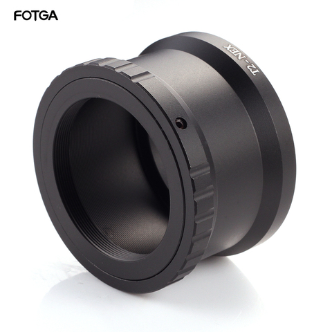 Anillo adaptador de lente de espejo de teleobjetivo T2-NEX para cámaras Sony NEX e-mount para fijar lente de montaje T2/T ► Foto 1/5