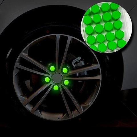 Tapas de tornillos para rueda de coche, cubiertas impermeables de silicona con efecto protector, 19mm, 20 unidades ► Foto 1/6