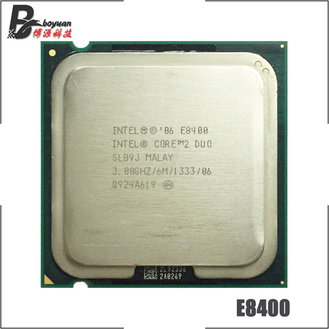 Intel Core 2 Duo E8400 3,0 GHz Dual-Core CPU procesador 6 M 65 W 1333 LGA 775 ► Foto 1/1