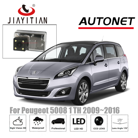 JIAYITIAN-Cámara de Vista trasera de coche, para Peugeot 5008 MK1 5D MPV 2009 ~ 2016 CCD, cámara de respaldo, visión nocturna, cámara para matrícula inversa ► Foto 1/6