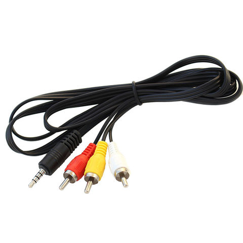 3.5mm Jack to 3 x RCA Phono Lead Audio / Video AV Cable ► Foto 1/6