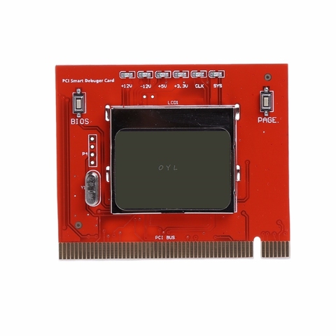 Analizador de ordenador con pantalla LCD PCI, probador de tarjeta de diagnóstico de placa base para PC, portátil y de escritorio ► Foto 1/3