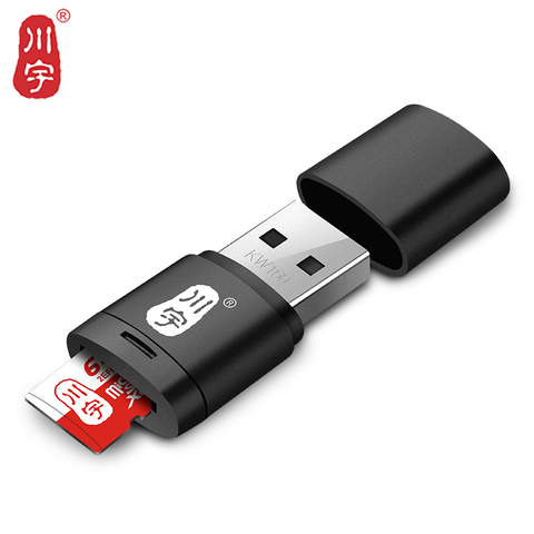 Kawau Lector de Tarjetas Micro SD 2,0, adaptador USB de alta velocidad con ranura para tarjeta TF, Max C286, compatible con 128GB, lector de tarjetas de memoria para ordenador ► Foto 1/6