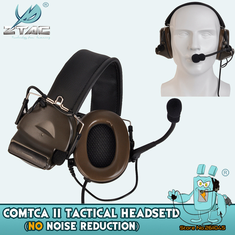 Z-TAC-auriculares tácticos Comtac II para walkie-talkie, cascos tácticos de comunicación sin reducción de ruido para Softair Z151 ► Foto 1/6