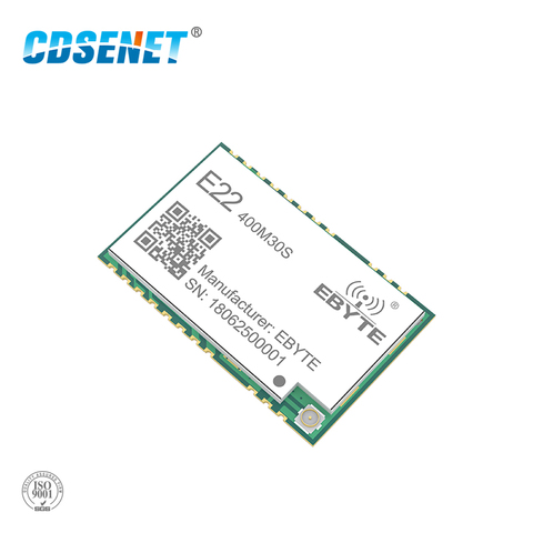 SX1268 1W LoRa 433MHz transceptor inalámbrico CDSENET E22-400M30S 30dBm IPEX sello agujero SMD largo rango rf módulo 433 receptor Mhz ► Foto 1/6