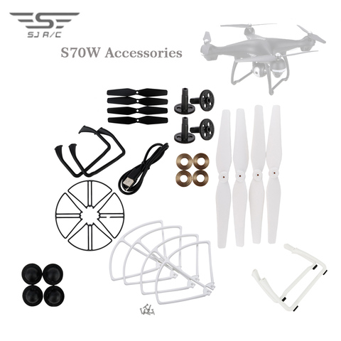 SJRC S70W partes de piezas de reparación de las hélices hojas aterrizaje Motor de reemplazo para RC Drone Quadcopter helicóptero ► Foto 1/6