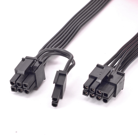 PCIe 8pin a 6 + 2Pin Cable de alimentación GPU 8 Pin para Seasonic enfoque PLUS oro platino M12II EVO nieve silenciosa de la serie X PSU ► Foto 1/3