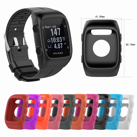 Funda de silicona para Polar M430 / Polar M400, funda protectora de repuesto para reloj inteligente, para correr, deporte, GPS, accesorios de Marco ► Foto 1/6