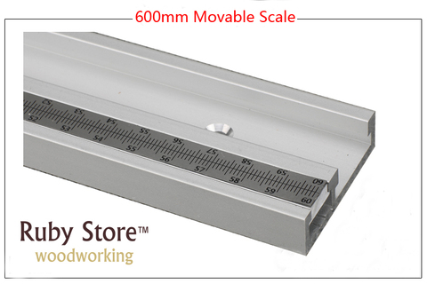 Nuevo 600mm (24 pulgadas) de aluminio estándar t-track 45mm de espesor, actualizado con escalas métricas ► Foto 1/6