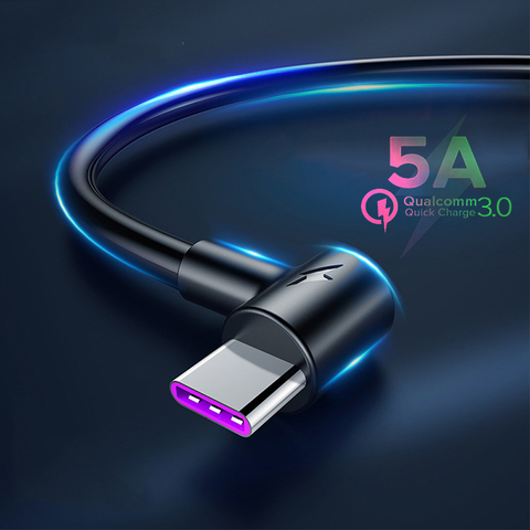 5A USB tipo C para Huawei P30 Pro P20 amigo 20 rápido de carga tipo-C USB-C Cable para Samsung S10 S9 Xiaomi with Super cargador ► Foto 1/6