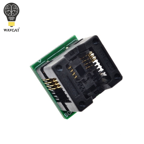 WAVGAT SOIC8 a DIP8 asiento de cuerpo ancho 200mil adaptador de enchufe para programador azul ► Foto 1/5