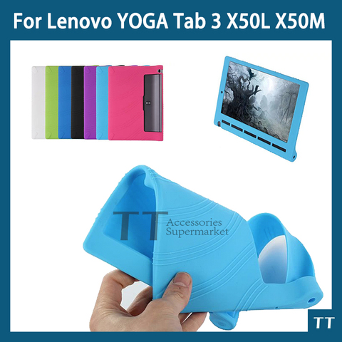 YOGA Tab 3 10 X50L X50M caso suave funda de silicona para Lenovo YOGA Tab 3 10 X50 X50L X50M 10,0 tablet pc ► Foto 1/6