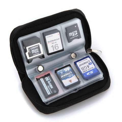 Organizador de accesorios electrónicos Universal, bolsa de viaje para Cables, tarjetas de memoria, disco duro Flash, tarjeta de memoria ► Foto 1/6