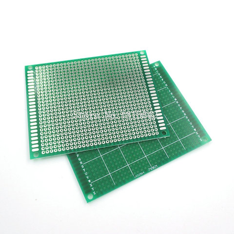 Lote de 5 unidades de placa PCB de una cara, 7x9cm, Protoboard, fibra de vidrio Universal, placa de circuito PCB verde, 7x9cm ► Foto 1/2