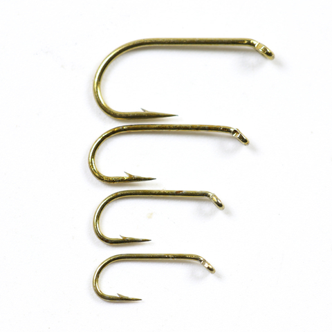 Bimoo 50 unids piezas Fly Fishing Wet Fly Hook 2X Strong Wire Ninfa Hook bronce acabado Fly tie Material tamaño 8 10 12 14 16 ► Foto 1/6