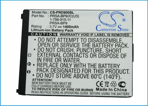 Batería de PRSA-BP9 Cameron Sino de 1400mAh para el PRS-900 lector portátil Sony, PRS-900BC, edición diaria lista ► Foto 1/1