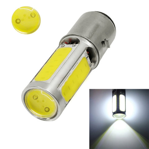 1 piezas blanco DC12V 25 W DRL BA20D H6 E301 COB LED luz para la motocicleta ciclomotor ATV Motor bicicleta faro bombilla luz antiniebla 6500 K ► Foto 1/6