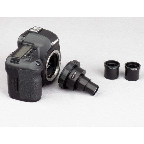 Adaptador de cámara AmScope CA-CAN-NIK-SLR Canon y Nikon SLR/DSLR para microscopios ► Foto 1/4