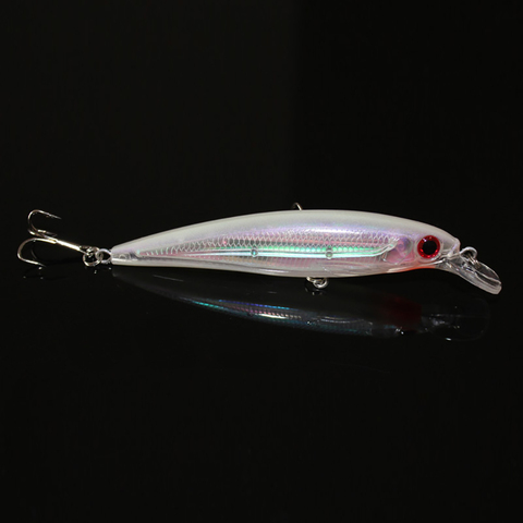 1 piezas flotante Minnow Señuelos de Pesca láser duro cebo Artificial, 3D ojos 11 cm 13,4g pesca Wobblers Crankbait Minnows japón pesca ► Foto 1/6