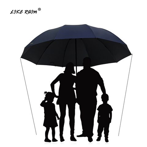 Paraguas de Golf grande para lluvia de 152 cm, paraguas plegable a prueba de viento de alta calidad para hombres, paraguas dobles de negocios UBY28 ► Foto 1/6