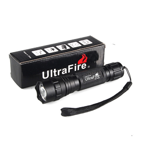 Linterna LED ultra Fire WF-501B, interruptor táctico de iluminación para caza y exterior, L2 flash, CREE XM-L2, 18650 ► Foto 1/6