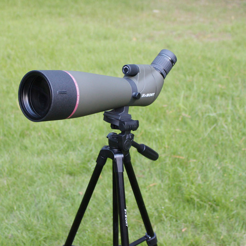 SVBONY SV13 telescopio terrestre 20-60X80 catalejo de zoom a prueba de agua Plata + MC Prisma de Lente objetivo totalmente multicapa + trípode de 49 pulgadas para caza, tiro, tiro con arco, observación de aves ► Foto 1/5