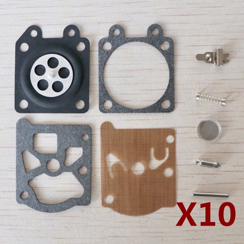 Kit de reparación de carburador Walbro, piezas de repuesto para motosierra STIHL MS180 MS170 MS 180 MS 170 017 018, 10 juegos ► Foto 1/4