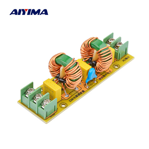 AIYIMA 18A EMI potente filtro junta AC potente filtro fuente de alimentación Anti-interferencia para altavoz amplificador Diy ► Foto 1/6